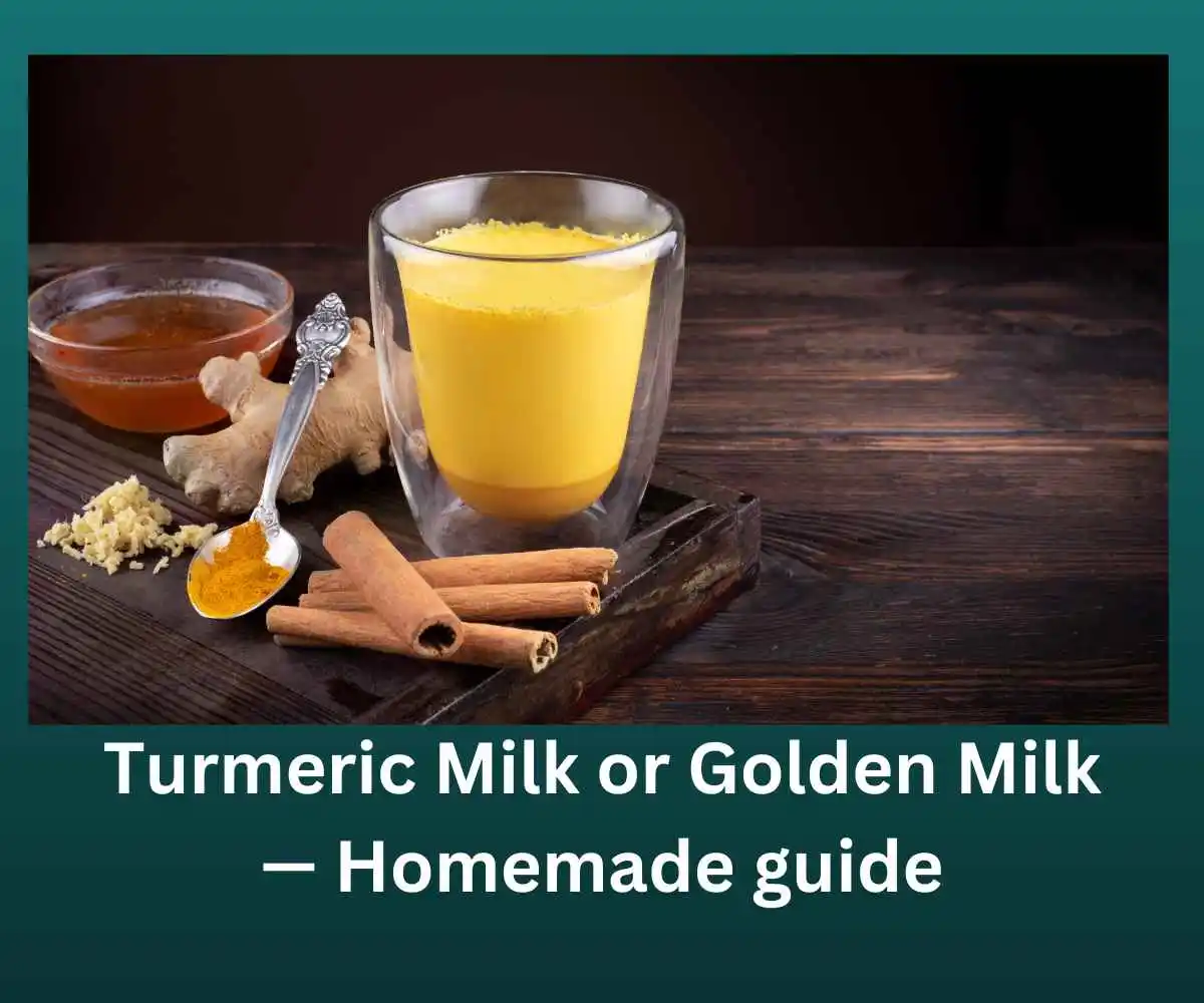 Turmeric Milk or Golden Milk or Haldi Milk - Homemade