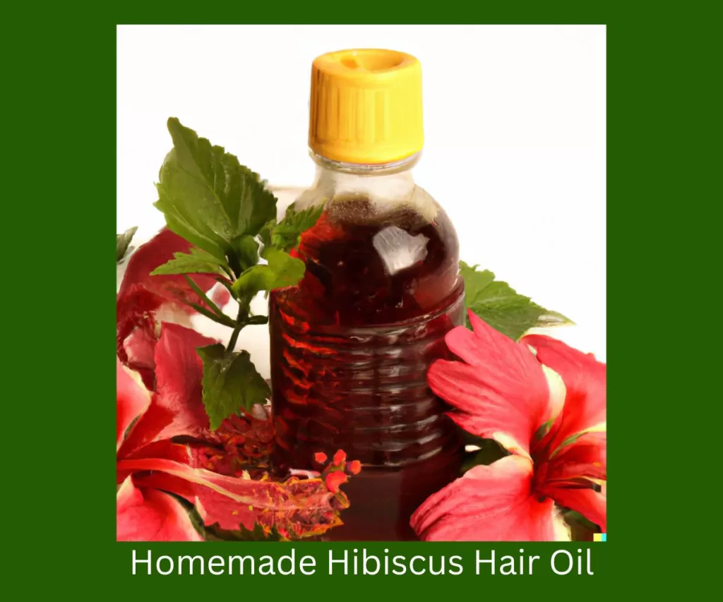 Homemade Hibiscus Hair Oil